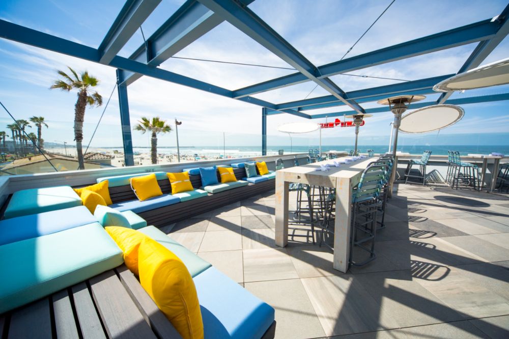 Cannonball rooftop dining overlooking Mission Beach