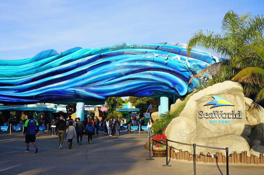 Entrance to SeaWorld San Diego